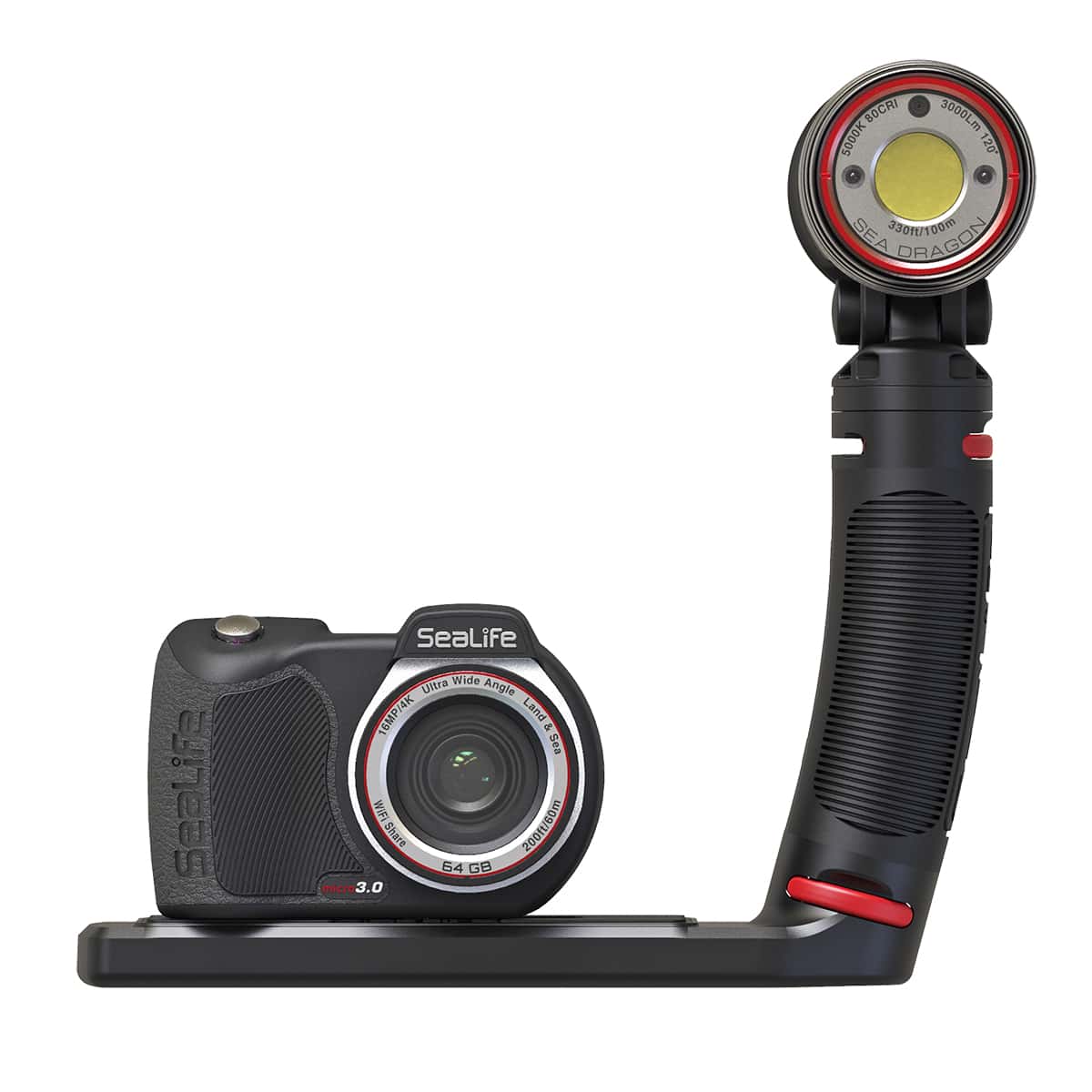 SeaLife Micro 3.0 Pro 3000 Light Set Front