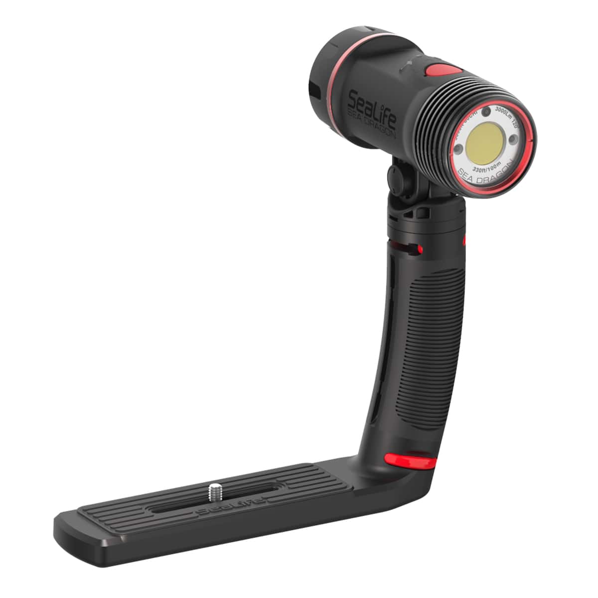 SeaLife Sea Dragon 3000F Auto Video Light On Tray Angled