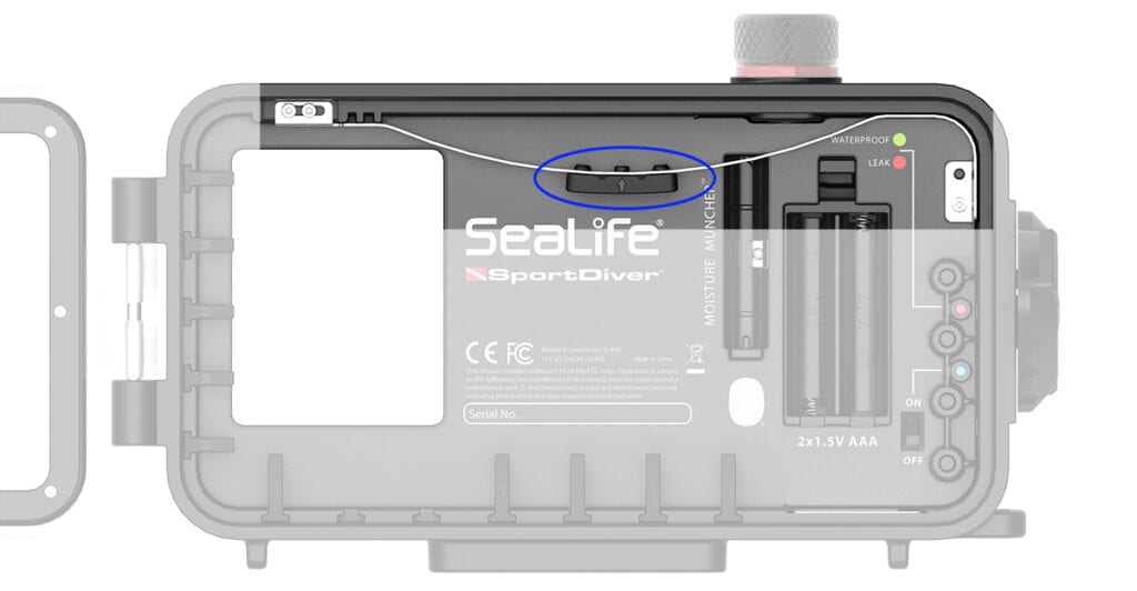 SeaLife SportDiver Housing Rubber Spring Grip Fitted