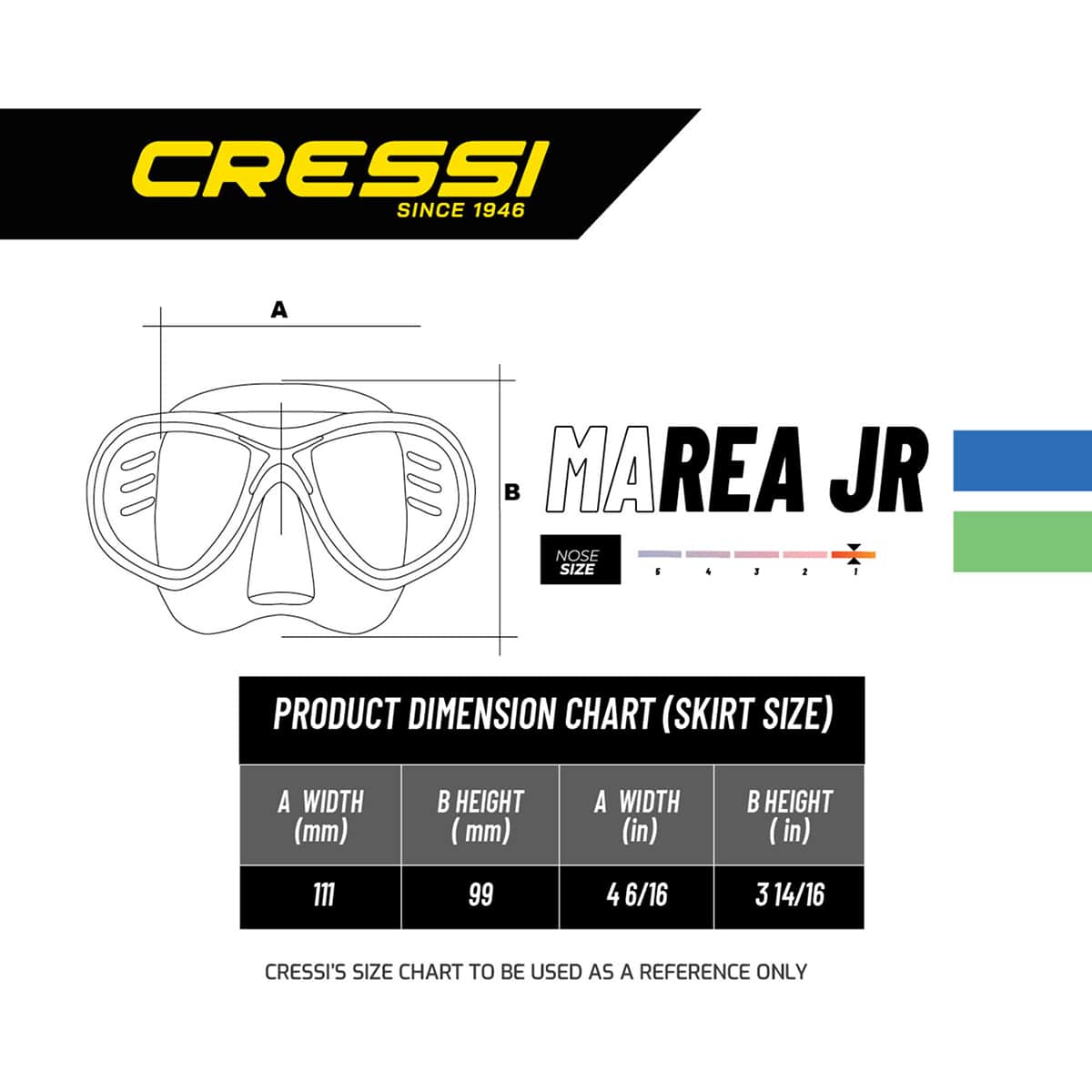 Cressi Kids Marea Junior Mask Size And Fitting Guide