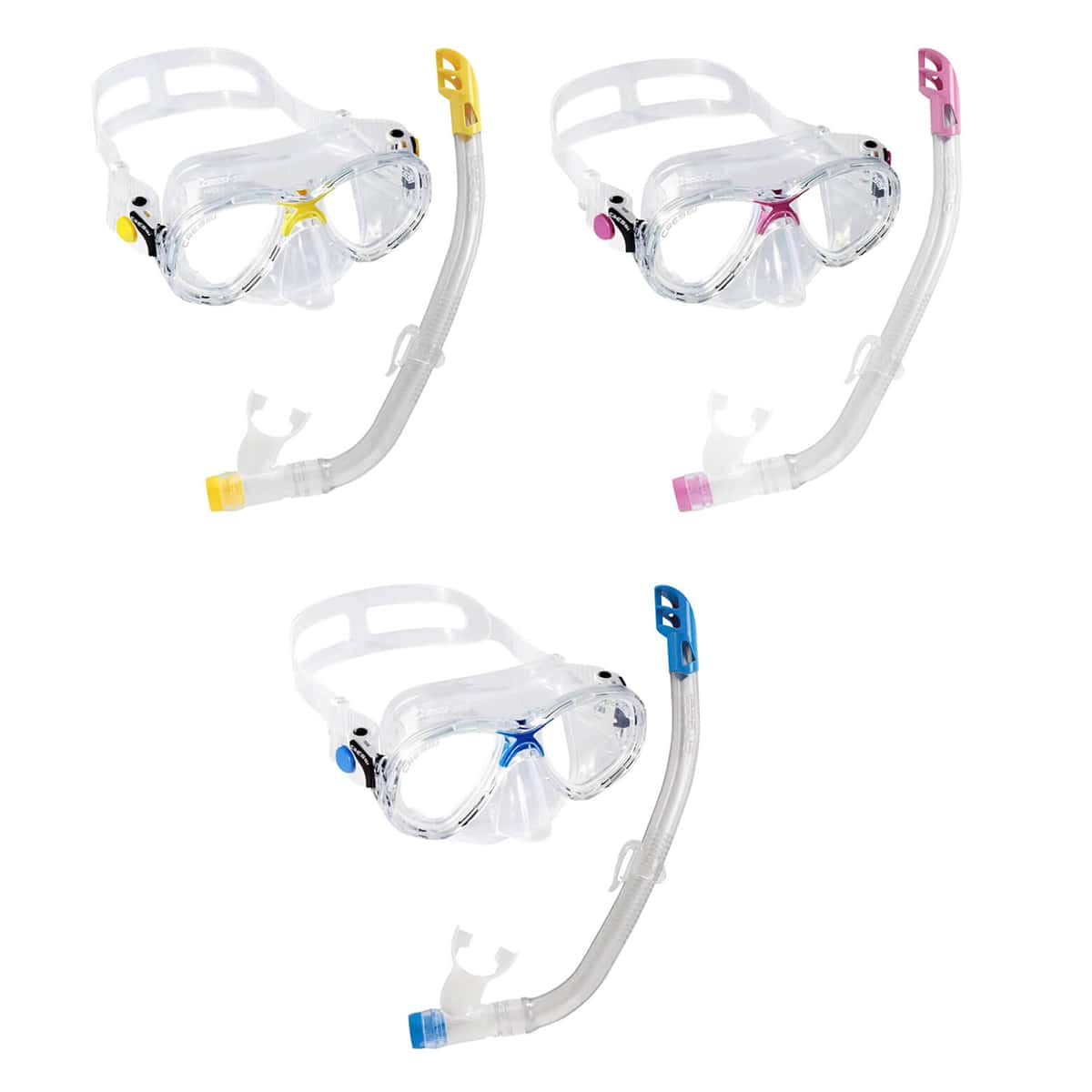 Cressi Marea Jr + Top - Kids Snorkel Combo Clear Skirt