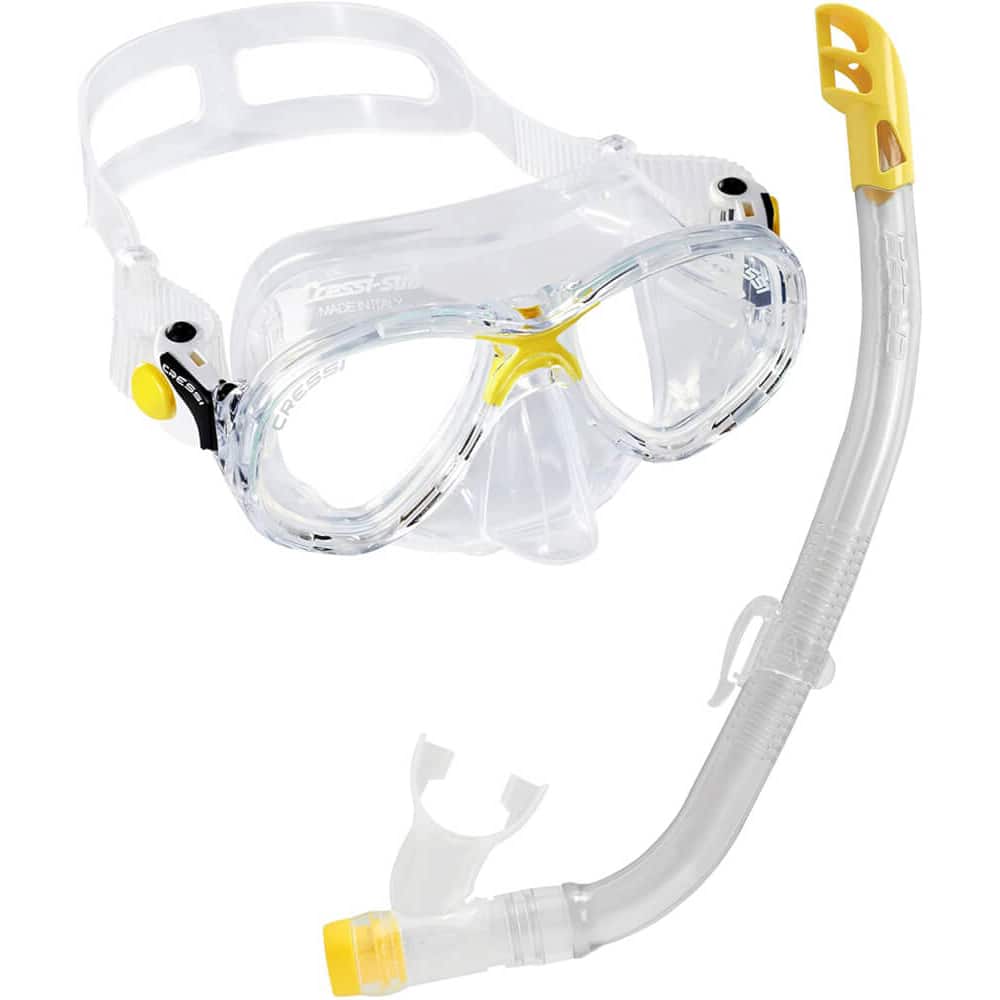 Cressi Marea Junior Mask + Snorkel Combo Yellow