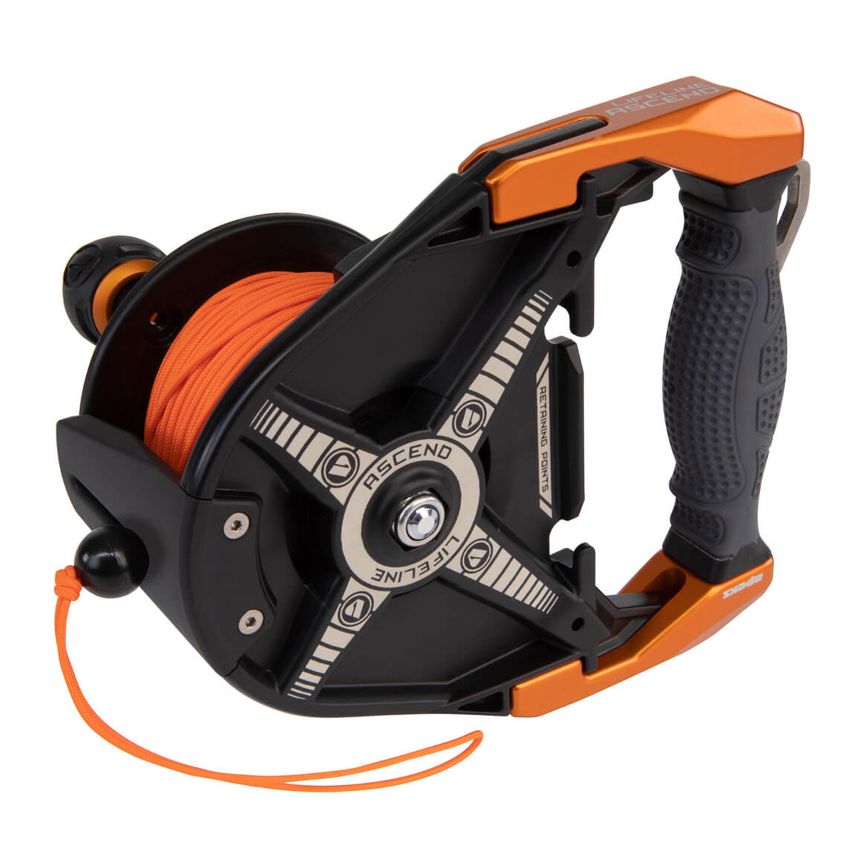 Apeks Ascend Reel 60m Orange Back