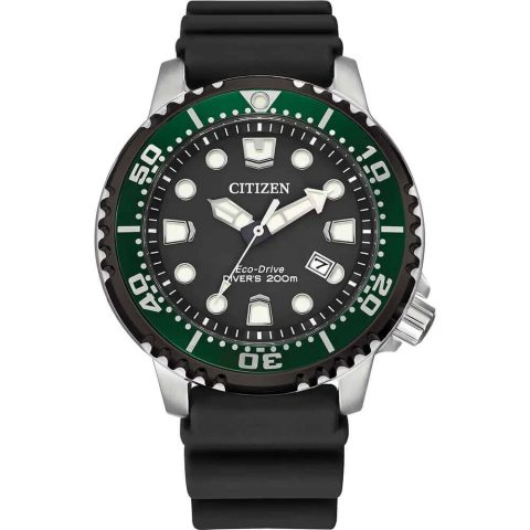 Citizen Mens Promaster Divers Watch Green Bezel