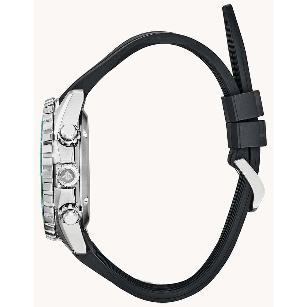 Citizen Promaster Chrono Diver Watch Green Bezel Profile