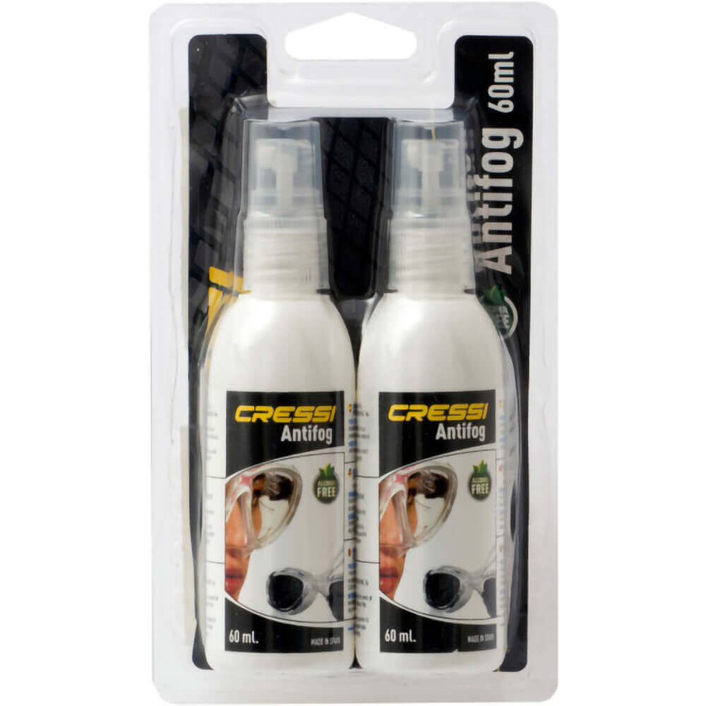 Cressi Mask Anti Fog Spray 2x60ml Twin Pack