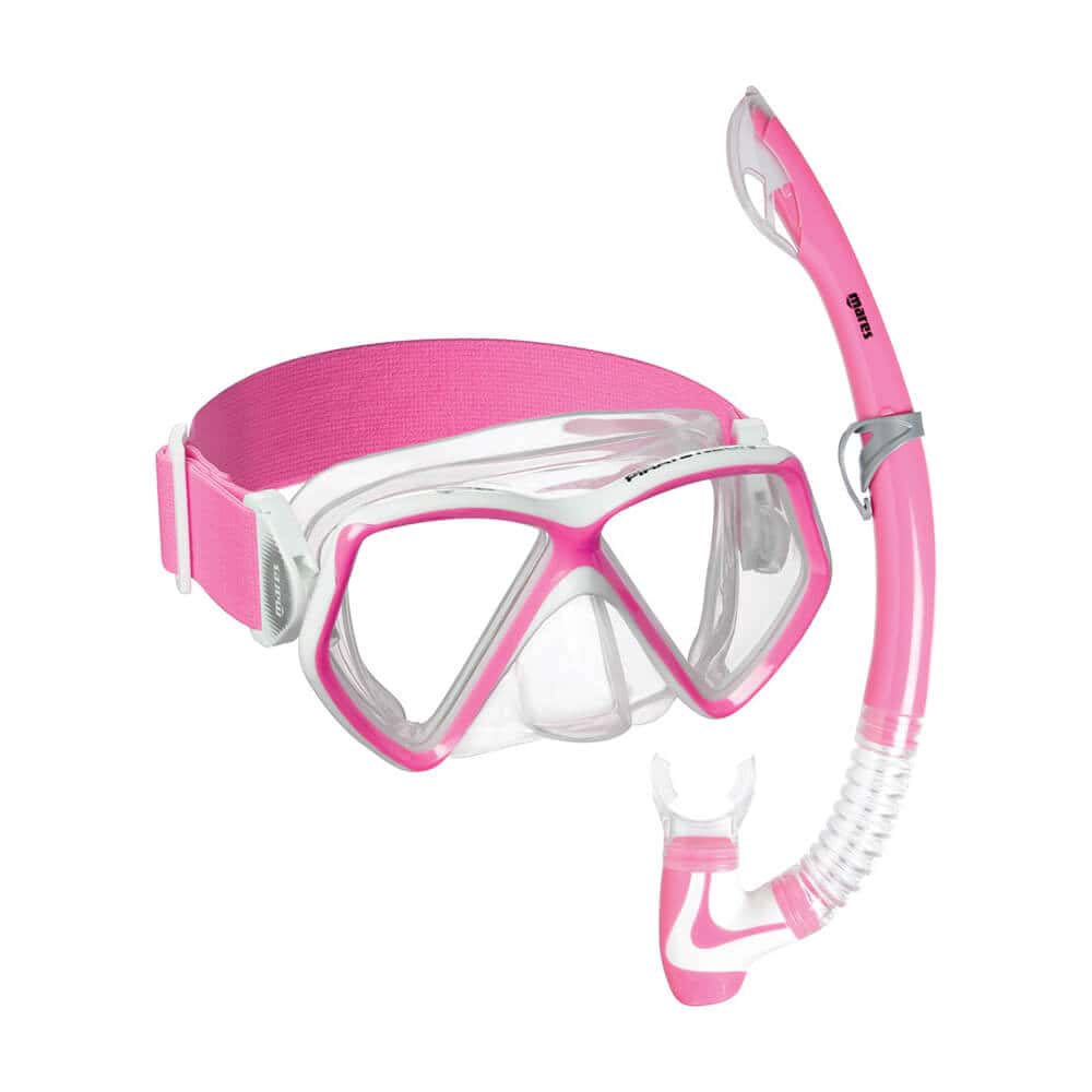 Mares Pirate Neon Mask + Snorkel Combo Pink
