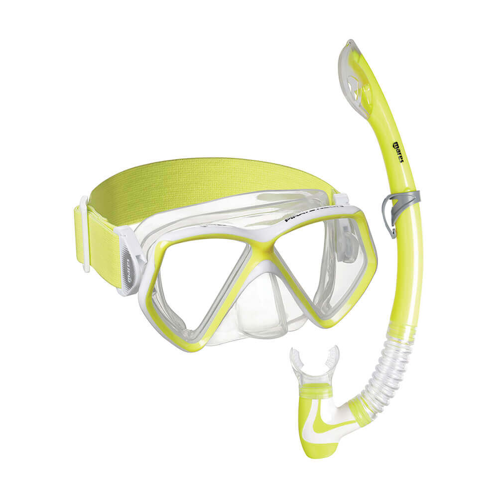 Mares Pirate Neon Mask + Snorkel Set Yellow/White