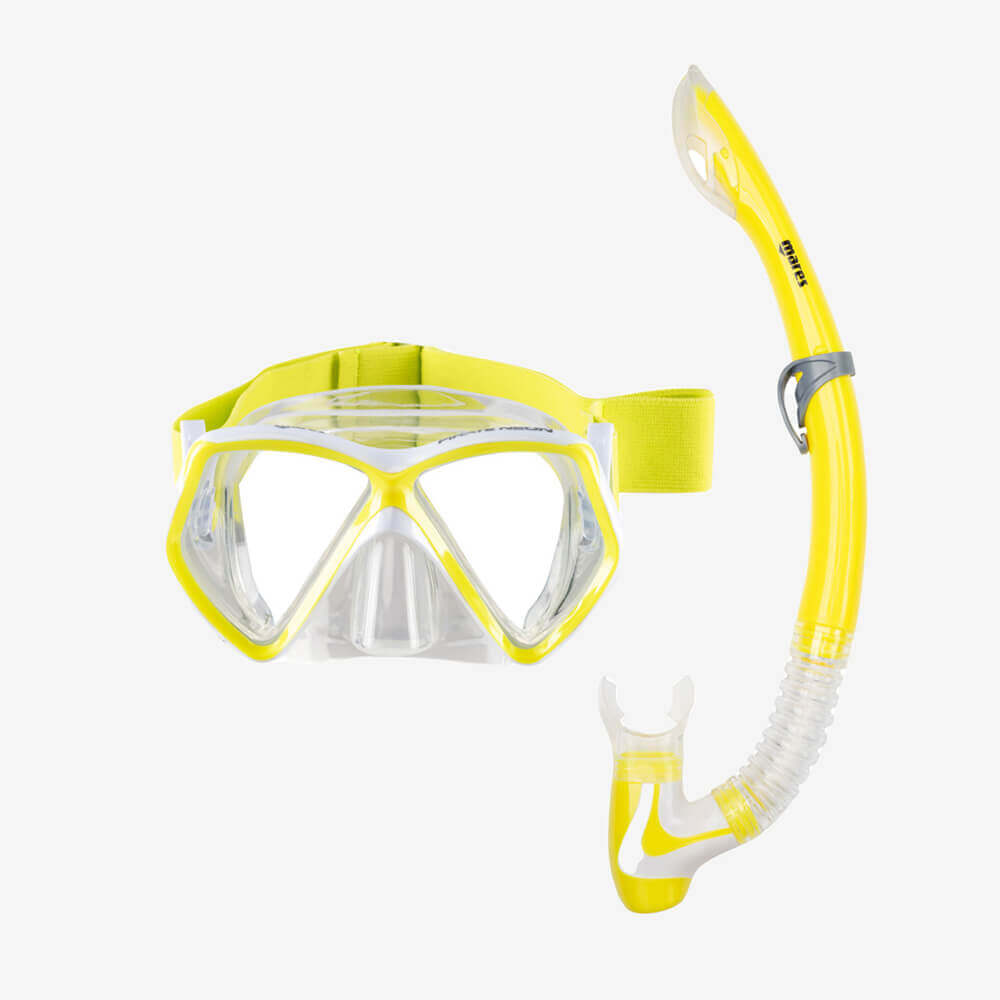 Mares Pirate Neon Mask + Snorkel Set Yellow/White