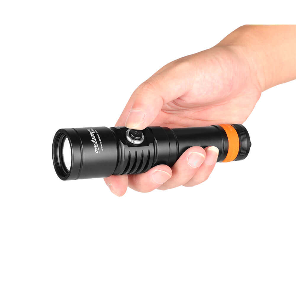 OrcaTorch D710V Video Light In The Hand