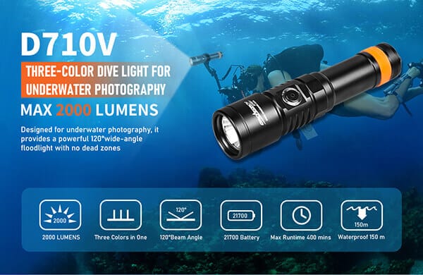 OrcaTorchD710V Video Light Features Graphic