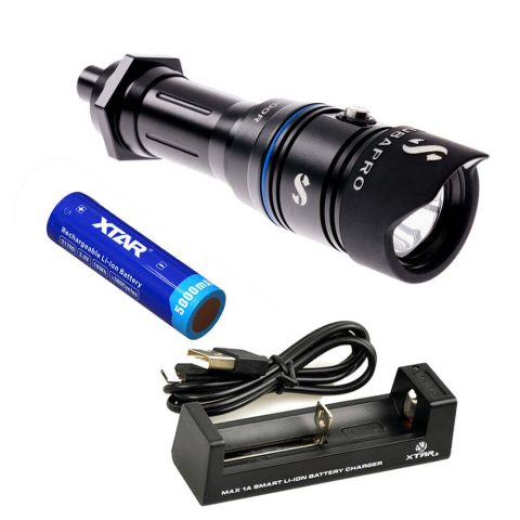 Scubapro Nova 1000R Dive Torch Bundle With Battery & Charger