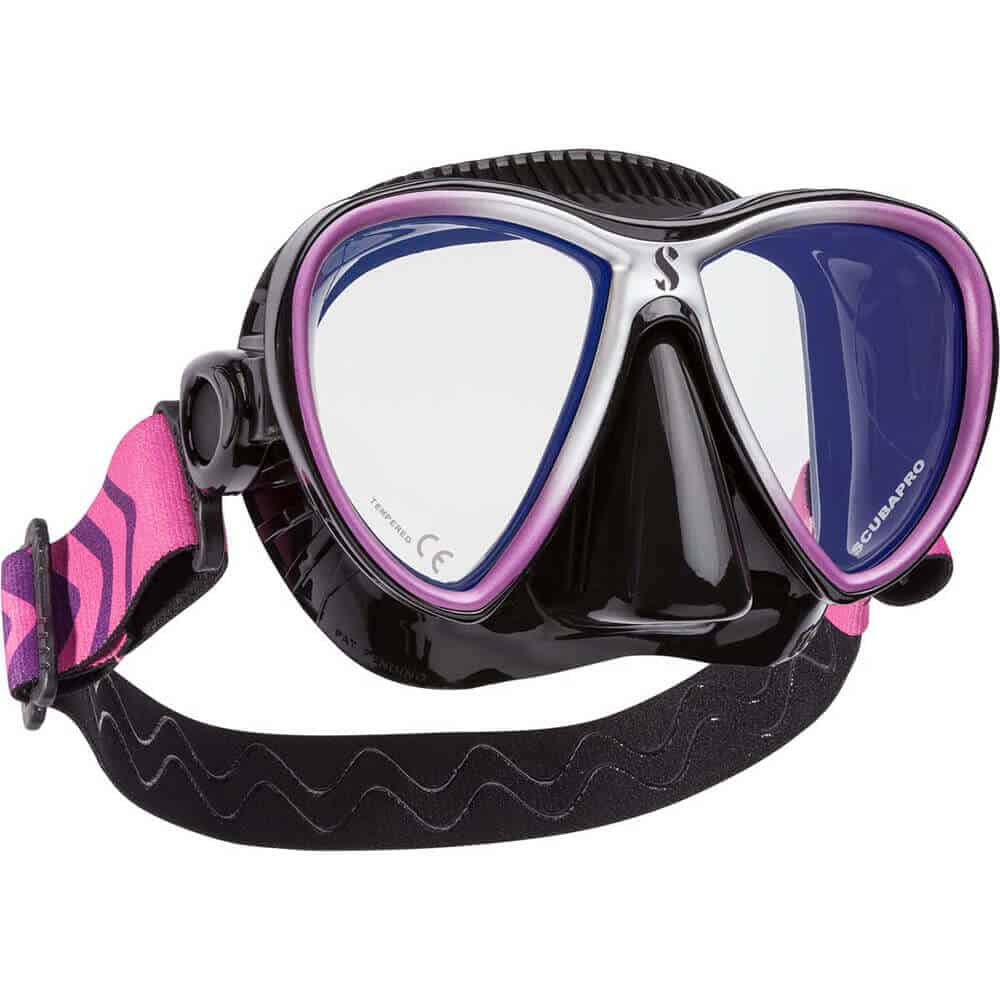 Scubapro Synergy Twin Mask With Comfort Strap Black Purple