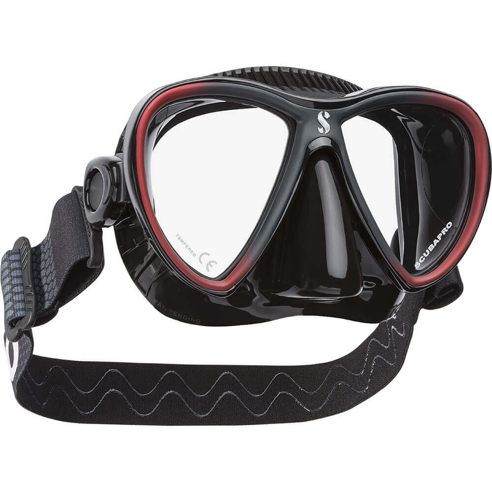 Scubapro Synergy Twin Mask With Comfort Strap Black Red