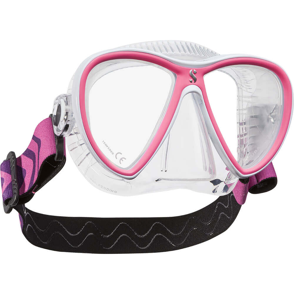 Scubapro Synergy Twin Mask With Comfort Strap Clear Pink