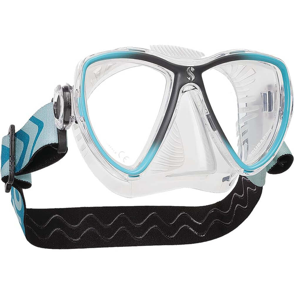 Scubapro Synergy Twin Mask With Comfort Strap Clear Turquoise