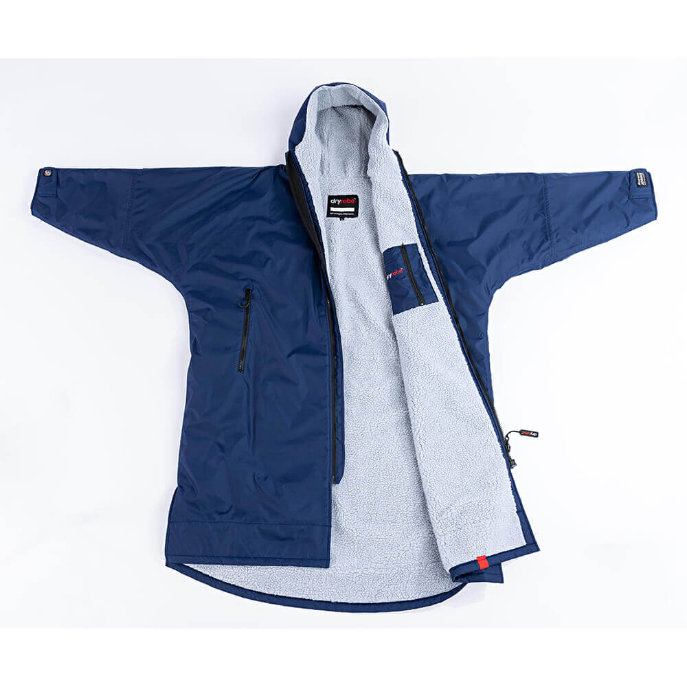 Dryrobe Advanced Long Sleeve Navy/Grey Flat