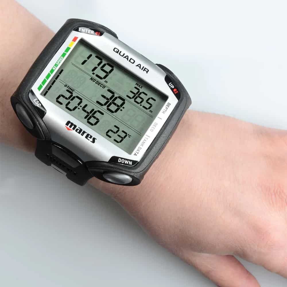 Mares Quad Air Dive Computer Worn On Wrist
