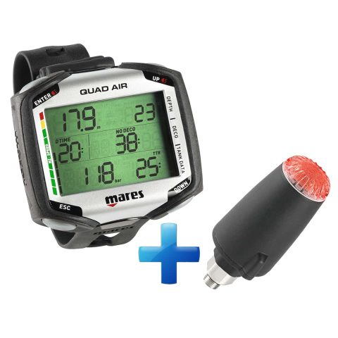 Mares Quad Air + LED Tank Module/Transmitter Bundle