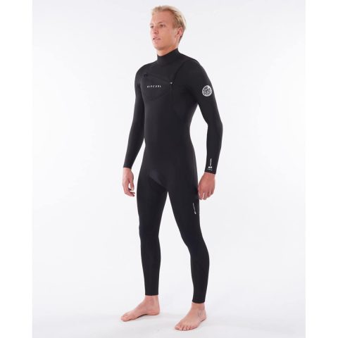 Rip Curl Mens 4/3mm dawn Patrol warmth CZ Wetsuit Black Profile