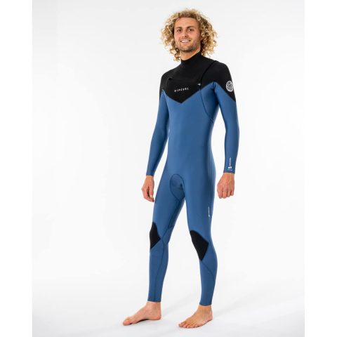 Rip Curl Mens 4/3mm dawn Patrol warmth CZ Wetsuit Blue/Black Profile