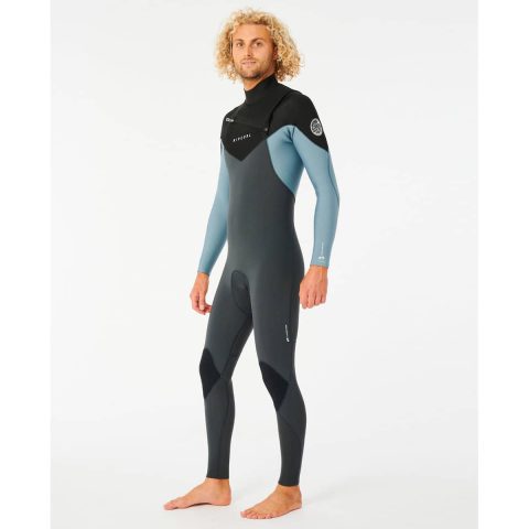 Rip Curl Mens 4/3mm dawn Patrol warmth CZ Wetsuit Mineral Blue Profile