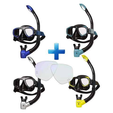Scubapro Zoom Mask and Snorkel Combo With Fitted Corrective lenses