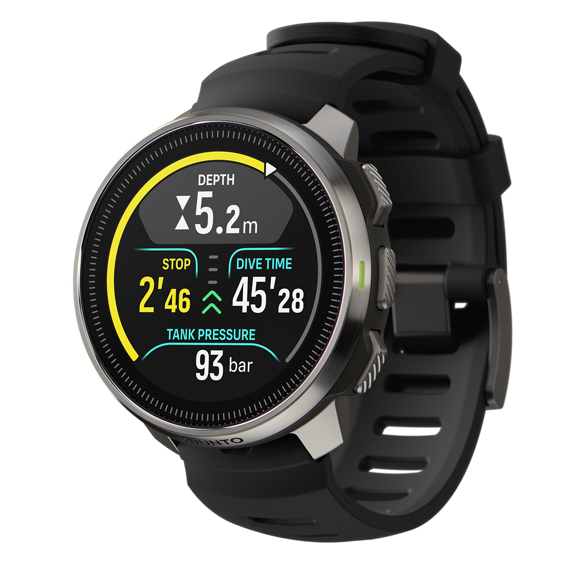 Suunto Ocean Dive Computer + Outdoor Sports Watch Steel Black Stop Display