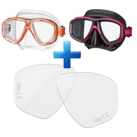 Tusa Freedom Ceos Prescription Diving Mask WIth Lenses Fitted