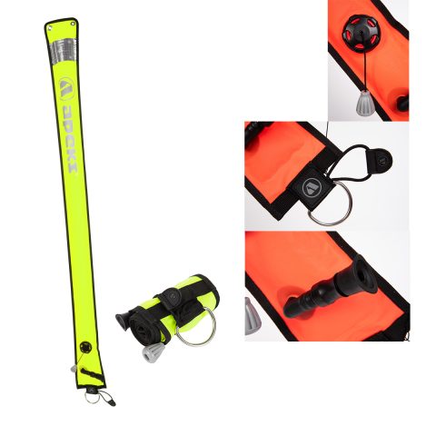 Apeks 1.4m DSMB Yellow WIth Features Main