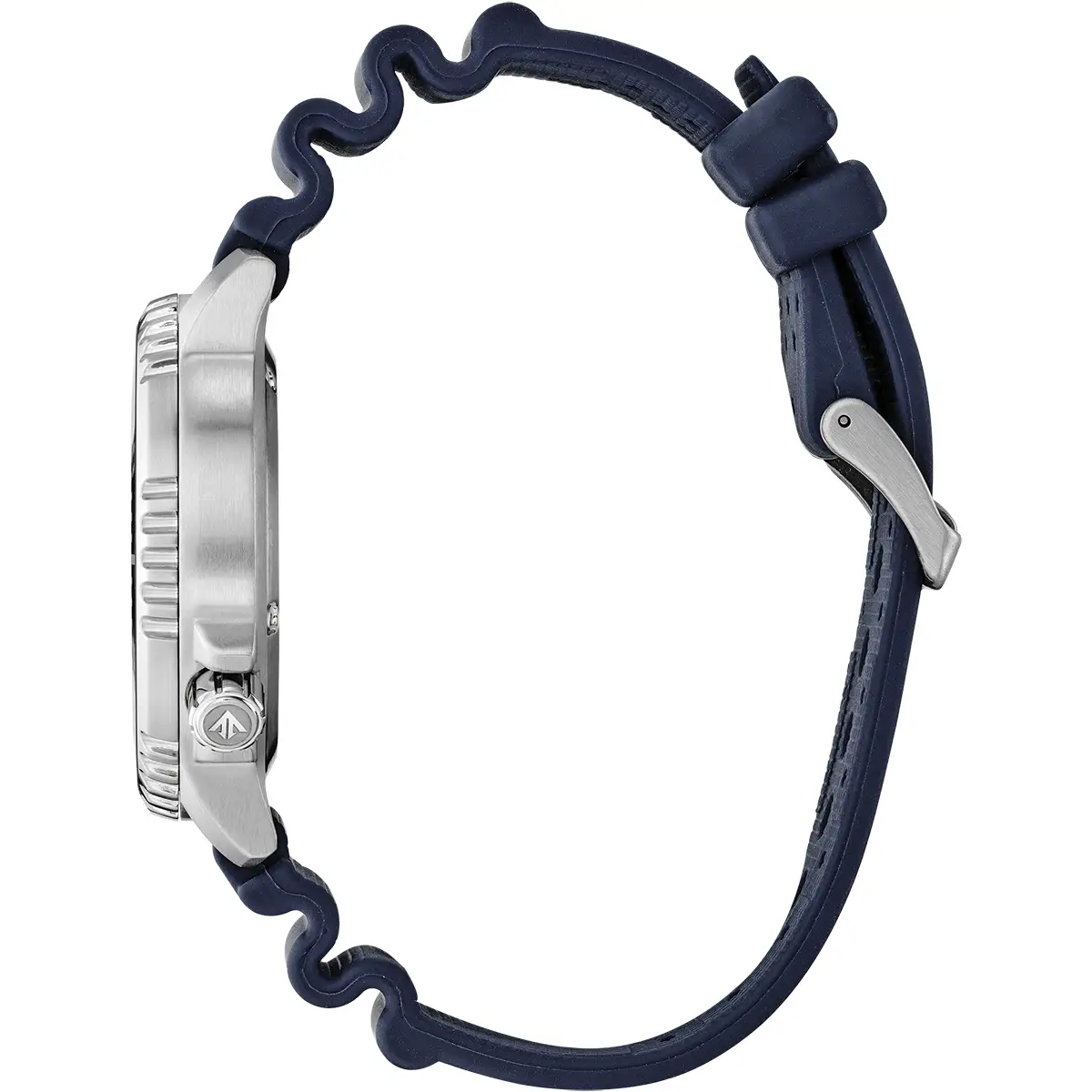 Citizen BN0169-03X Divers Watch, Orange Face + Blue Strap Profile