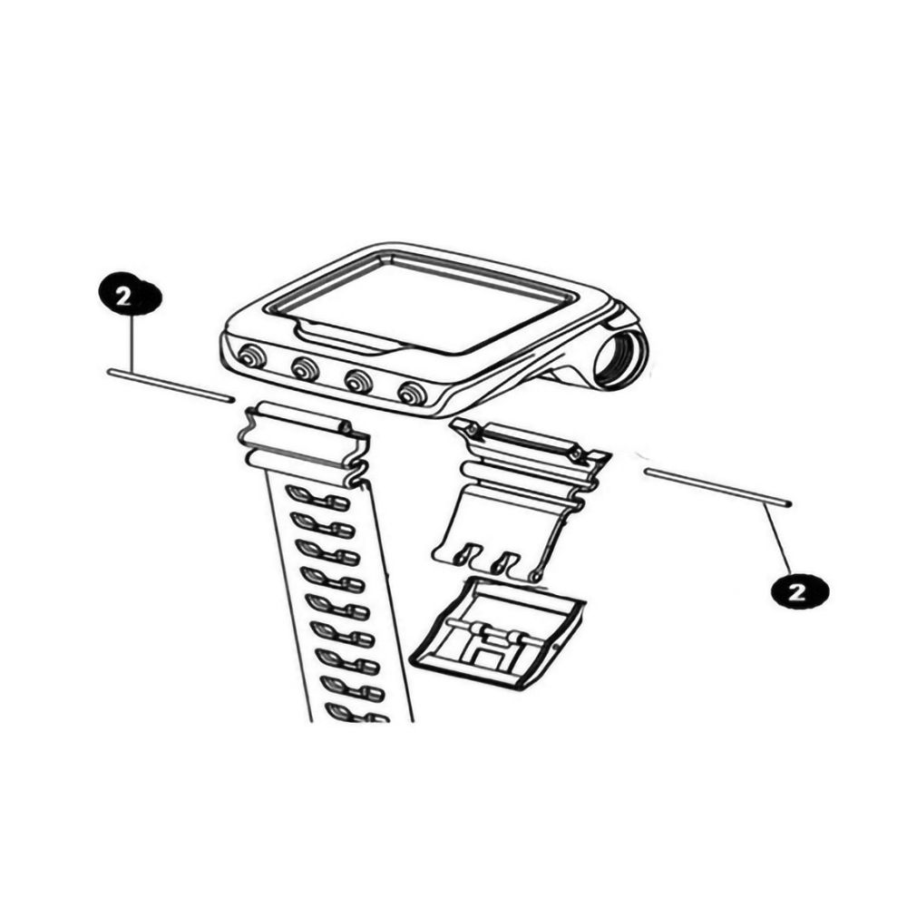 Mares Genius Dive computer Replacement Strap Fitting Diagram