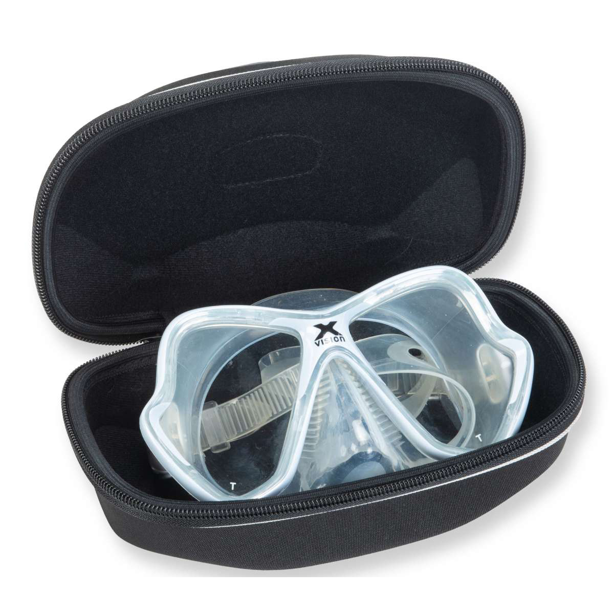 Mares Oval Shell Mask + Torch Padded Case With Mask In