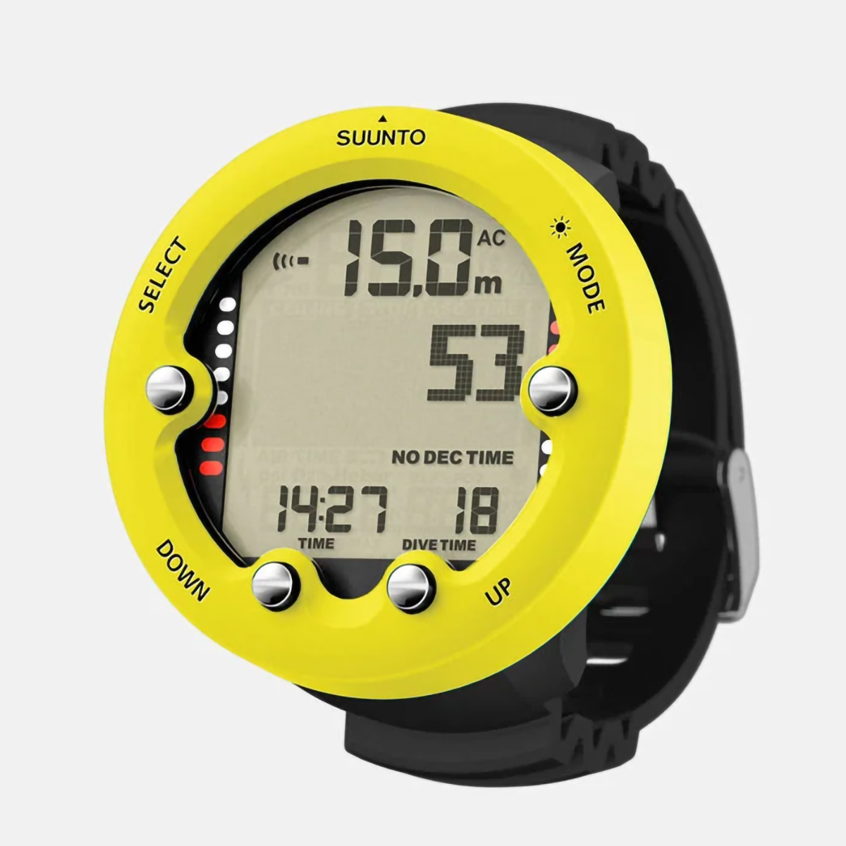 Suunto Zoop Novo Computer Lemon Yellow Profile