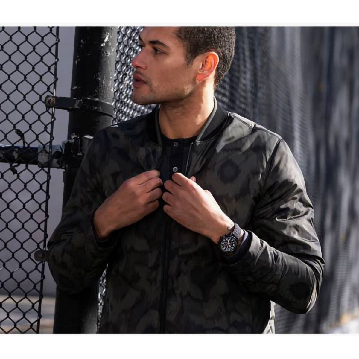 Citizen Military Black Watch With Fabric Strap AT0205-01E Lifestyle