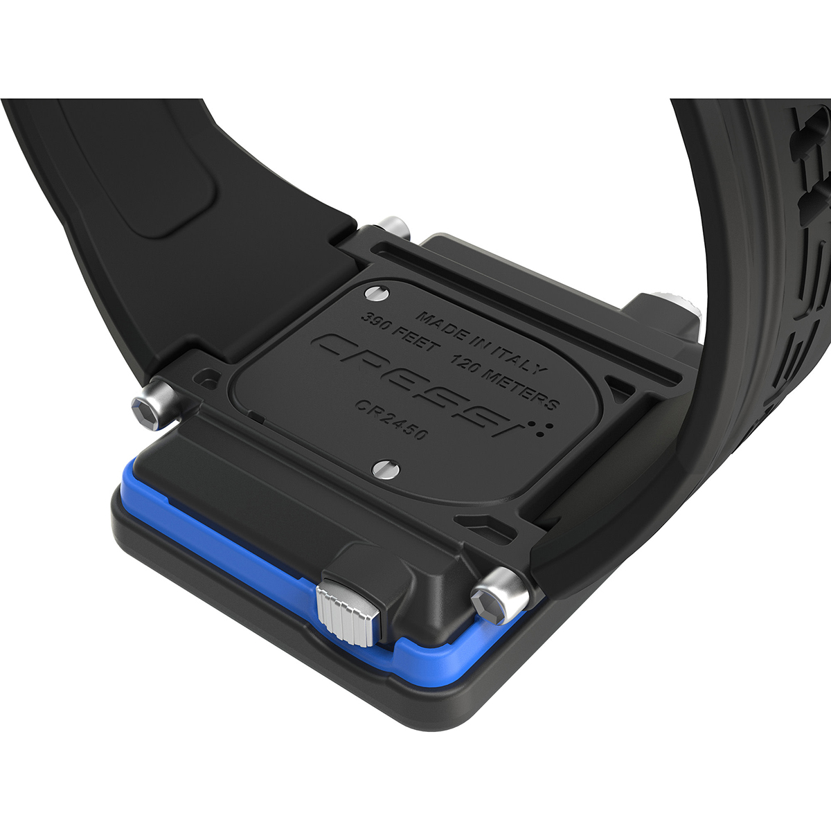 Cressi Raffaello Dive Computer Blue Back Detail