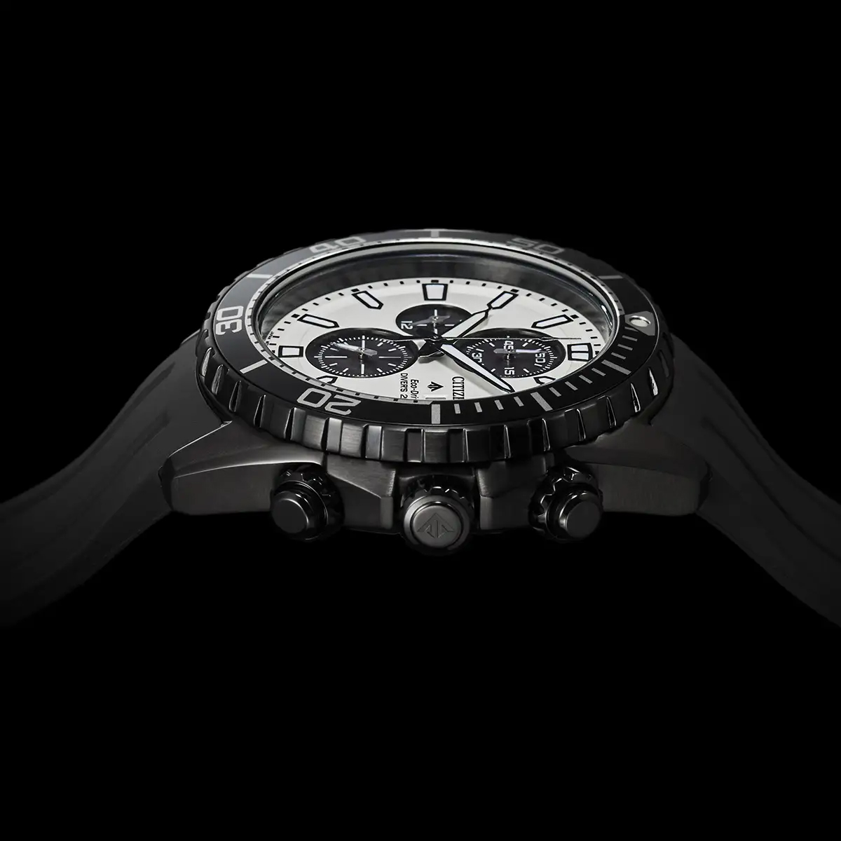 Citizen Promaster Divers Watch Black/White Side Style Image