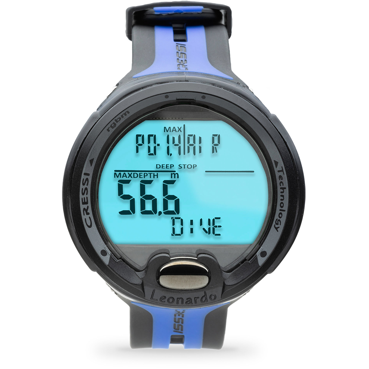 Cressi Leonardo 2.0 Dive Computer Black/Blue Front