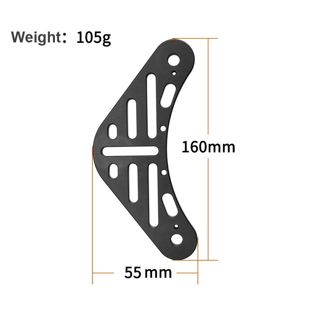 OrcaTorch Mini ZJ17 Base Tray For GoPro Dimensions