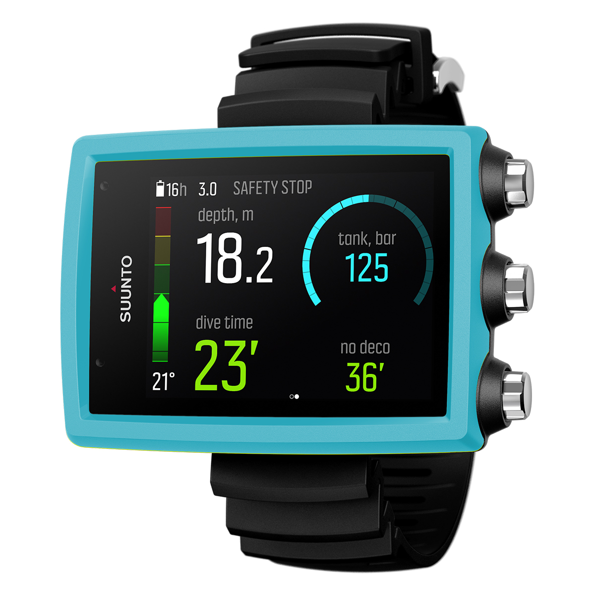 Suunto Eon Core Dive Computer Aqua Blue Profile