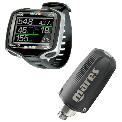Mares Quad CI Dive Computer With LED Tank Module Bundle