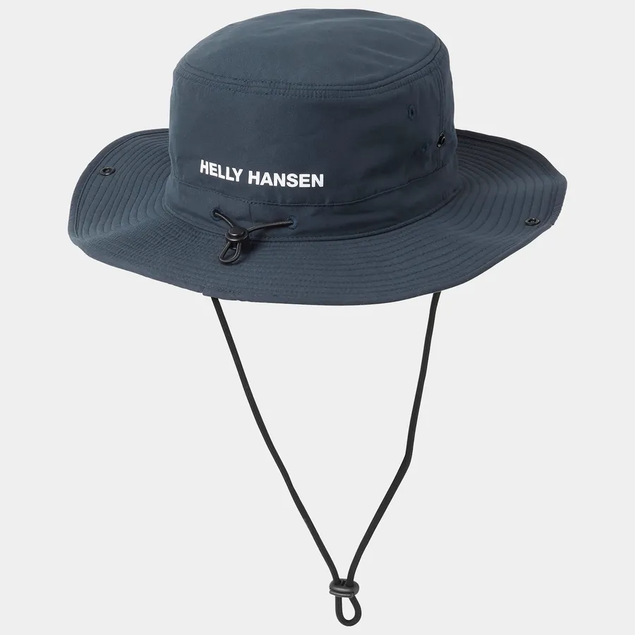 helly hansen navy crew sun hat back