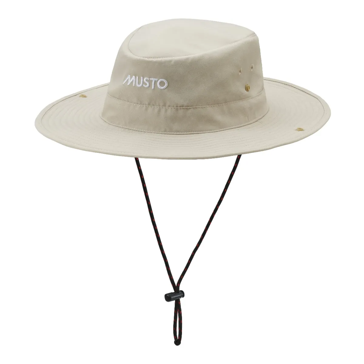 Musto evo fast drying brimmed hat light stone front