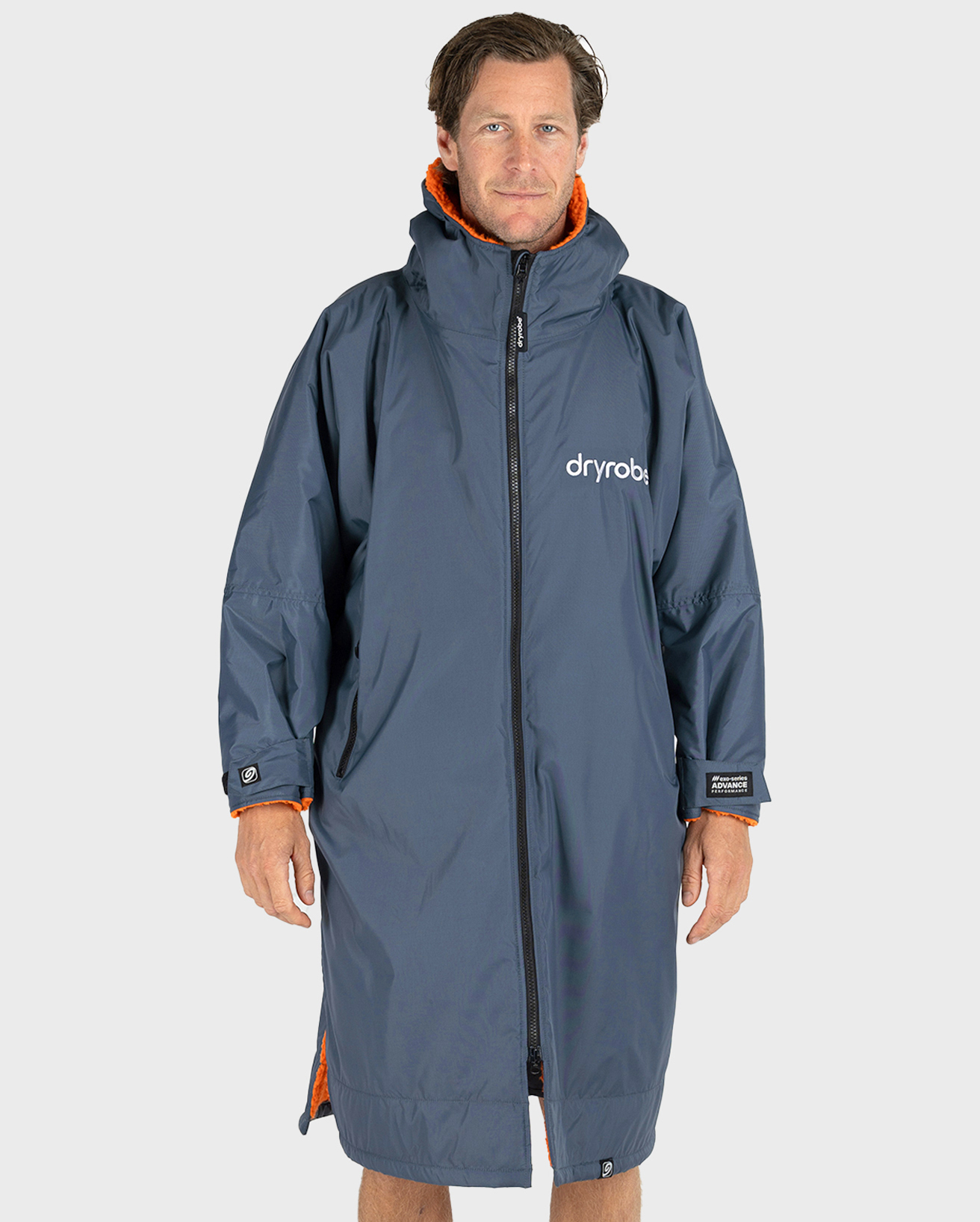 male in grey and orange advance dryrobe zipped