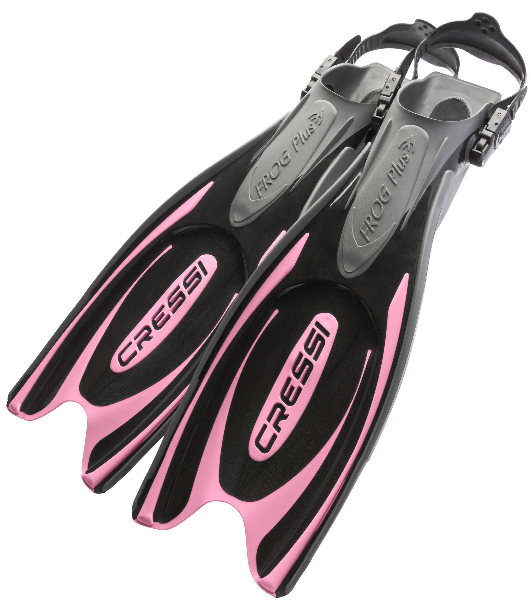 cressi frog plus open heel fins pink pair