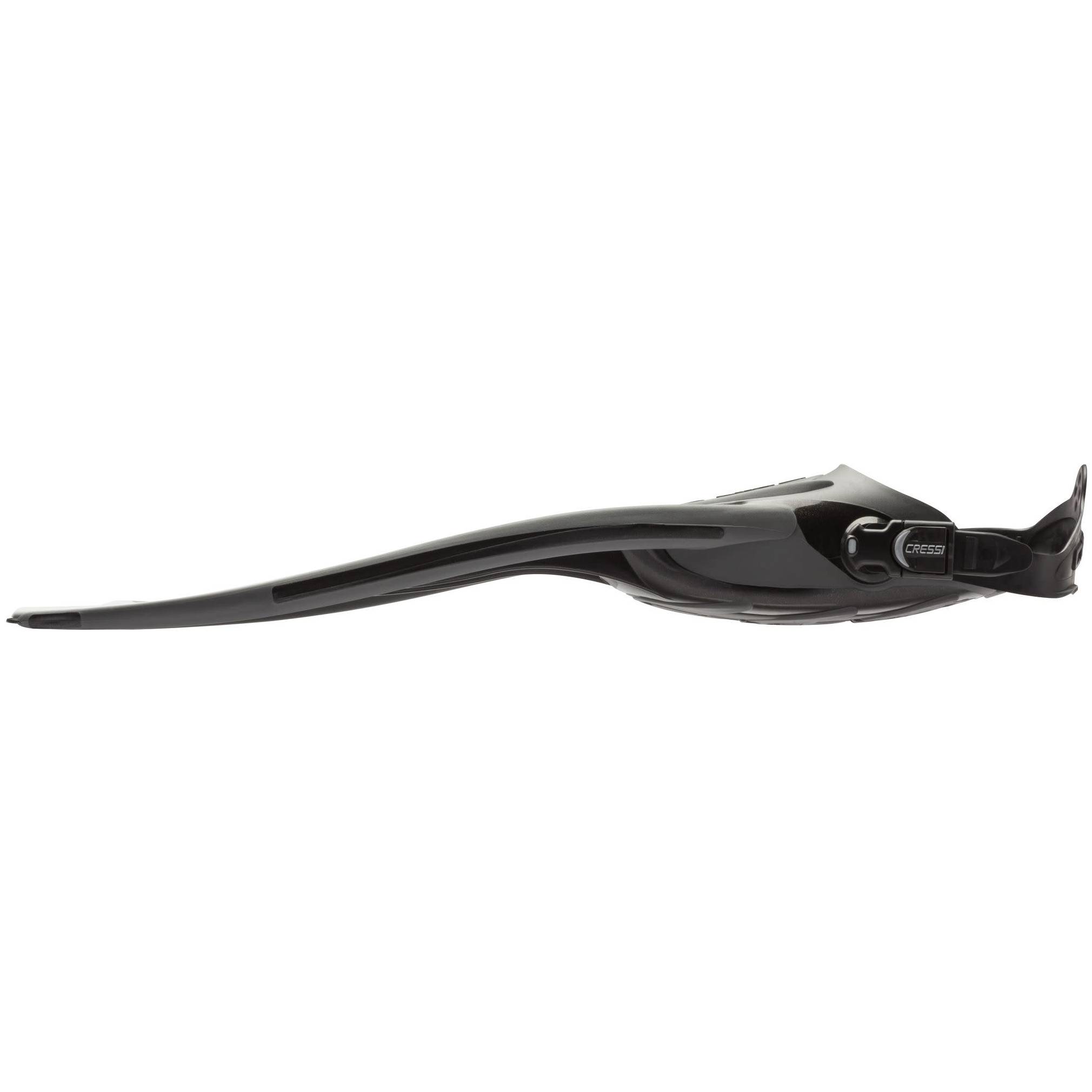 cressi frog plus open heel fins silver side