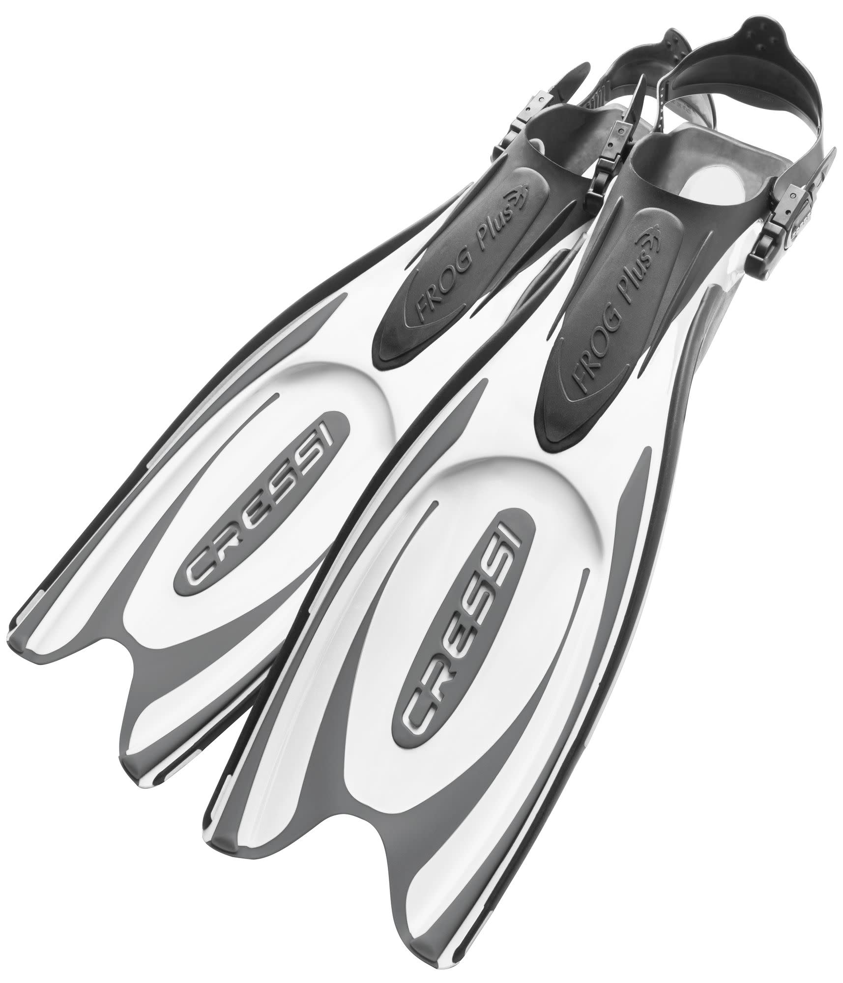 cressi frog plus open heel fins white pair