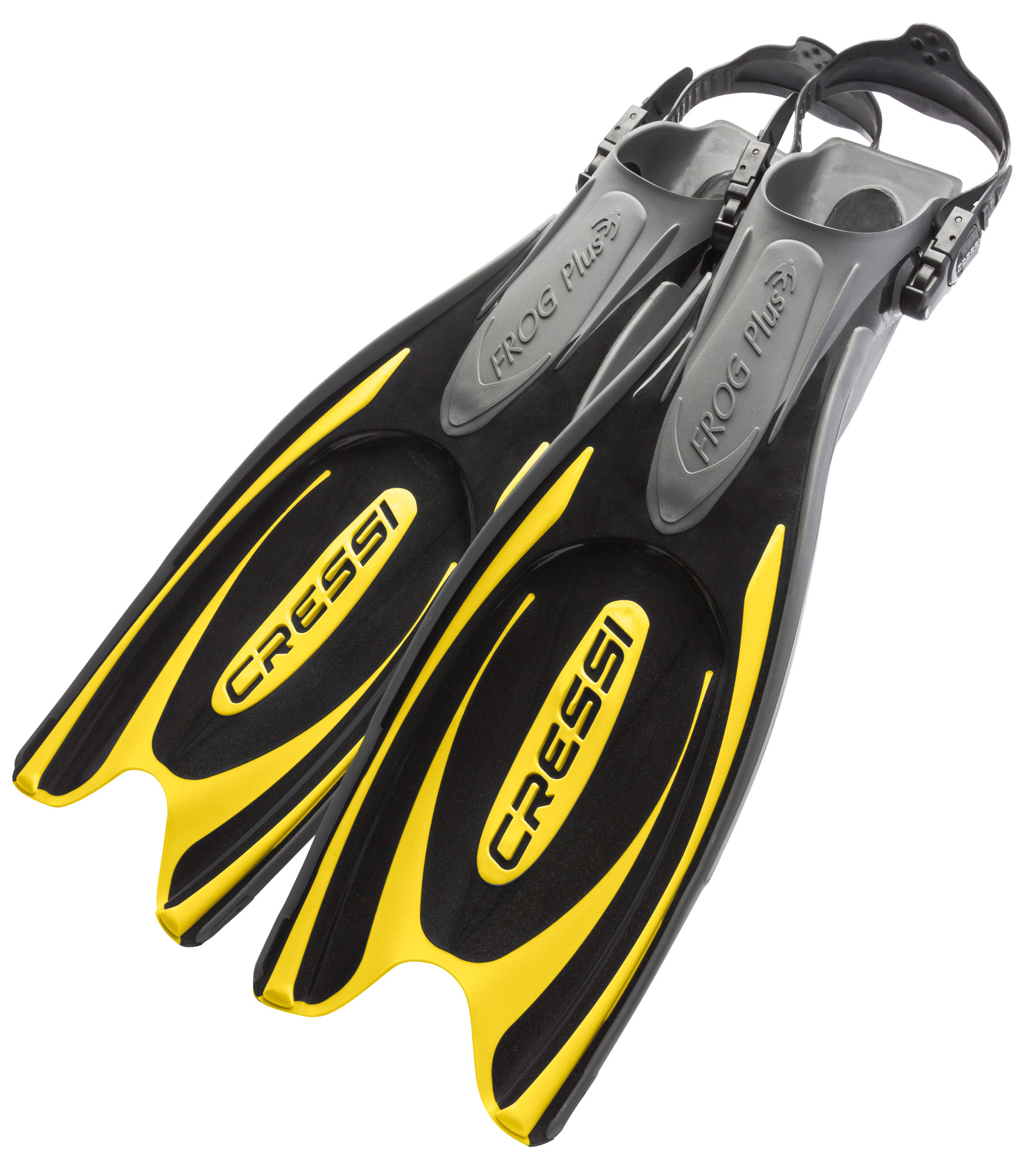 cressi frog plus dive fins yellow pair