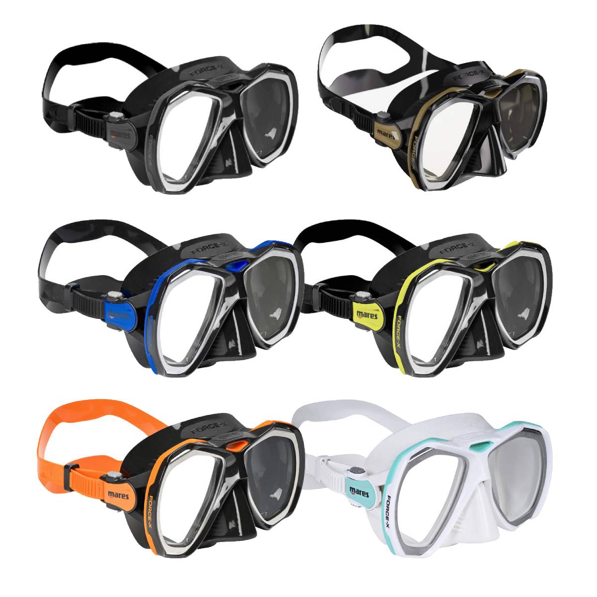 mares force x mask all colours