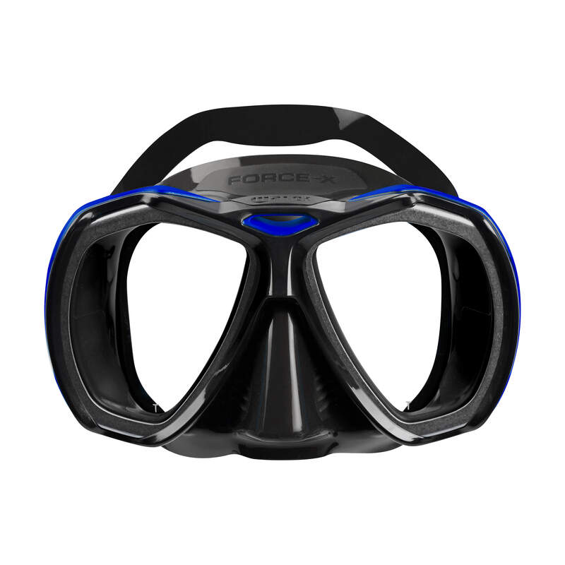 mares force x mask black blue front